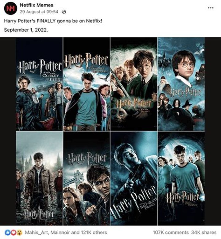 Netflix 有哈利波特吗？