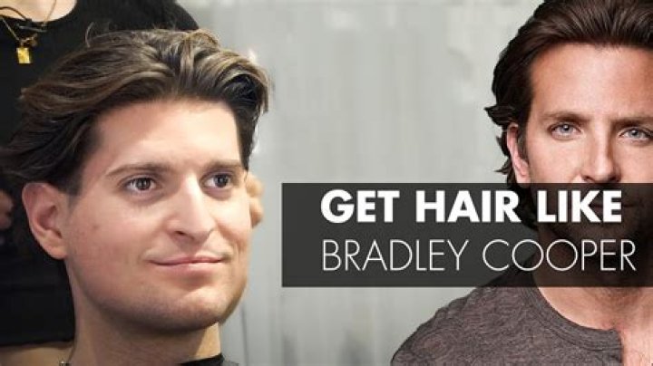 How does Bradley Cooper style his hair?