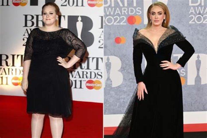 How much weight did Adele lose all together?