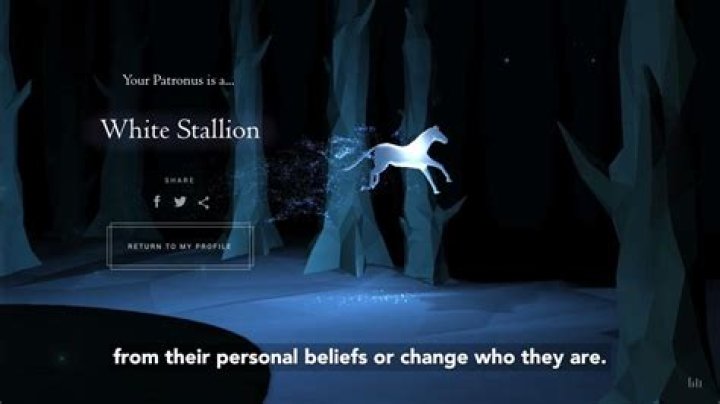 What does it mean if I have a white stallion Patronus?