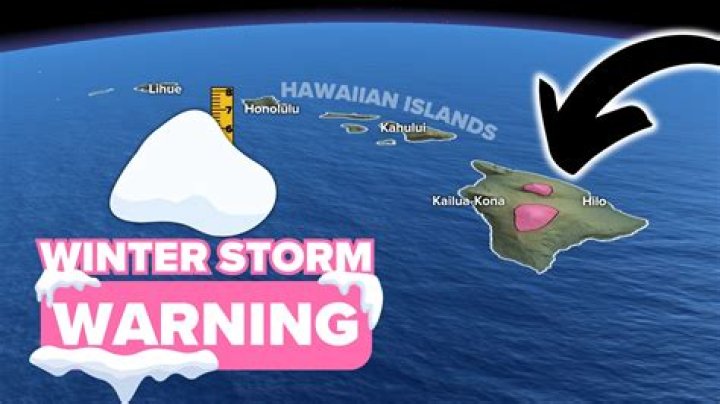 ¿En qué partes de Hawái nieva?