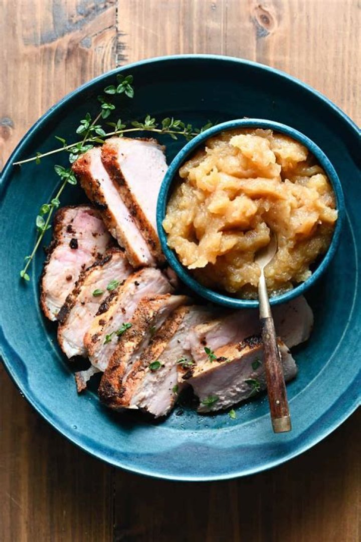 Where Did pork chops and applesauce come from?