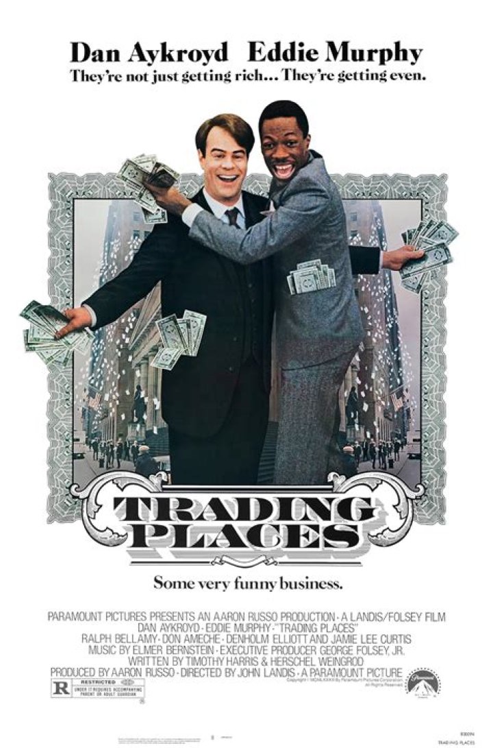 Where was the last scene in Trading Places filmed?