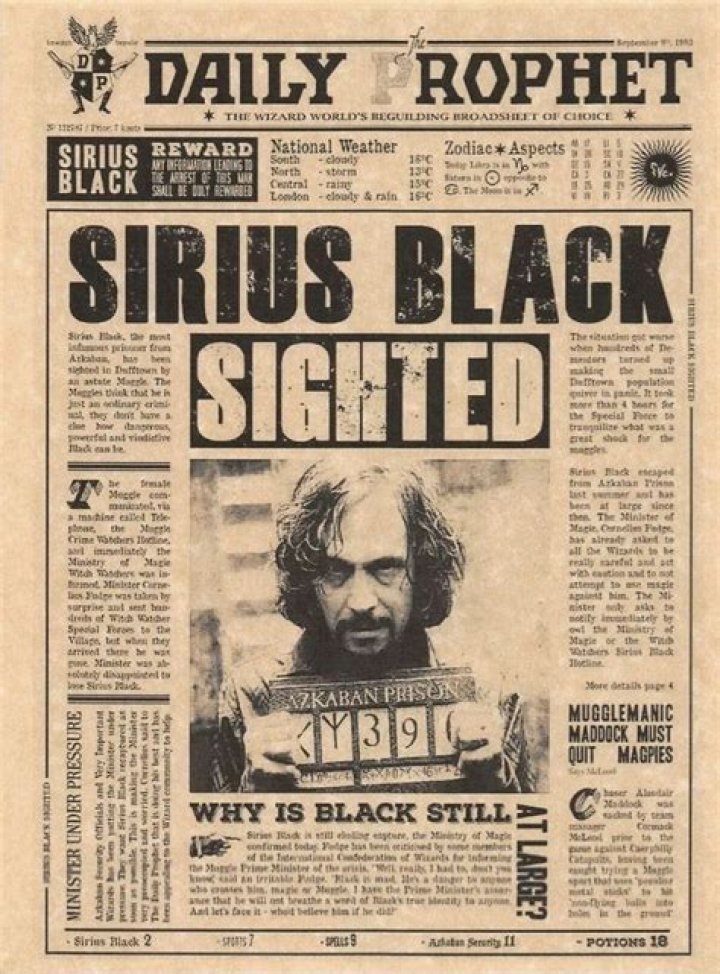 Why did fudge give Sirius a newspaper? – Celebrity.fm – #1 Official Stars, Business & People Network, Wiki, Success story, Biography & Quotes